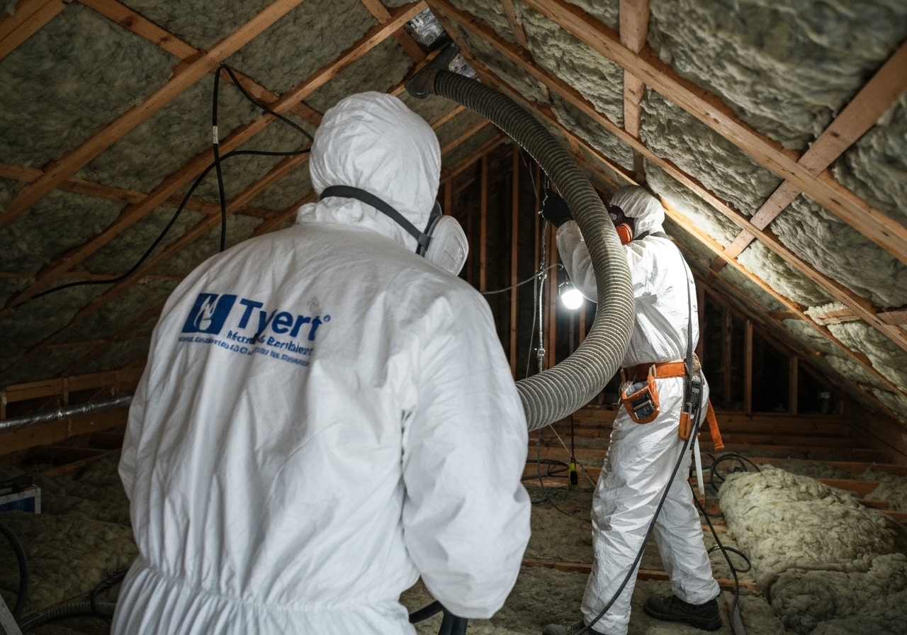 Professionals install moisture and radiant barriers in an attic in McNeil (Pflugerville Area), TX